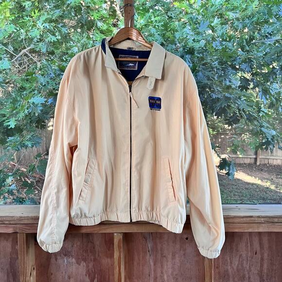 Men's Vintage Yellow Pebble Beach Tour D'Elegance Jacket Year 2000 Size XXL - Picture 1 of 11